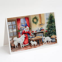 Load image into Gallery viewer, Samoyed Christmas Cookies Greeting Cards - Blank Note Cards – 8-Pack of Artist-Designed Cards with Envelopes