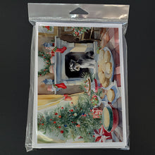 Load image into Gallery viewer, Schnauzer Christmas Cookies Greeting Cards - Blank Note Cards – 8-Pack of Artist-Designed Cards with Envelopes