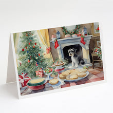 Load image into Gallery viewer, Schnauzer Christmas Cookies Greeting Cards - Blank Note Cards – 8-Pack of Artist-Designed Cards with Envelopes