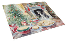 Load image into Gallery viewer, Schnauzer Christmas Cookies Glass Cutting Boards – Durable, Decorative Kitchen Art