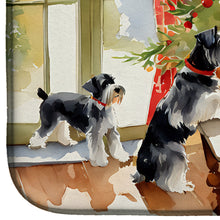 Load image into Gallery viewer, Schnauzer Christmas Cookies Dish Drying Mat