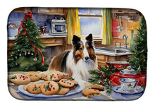 Load image into Gallery viewer, Sheltie Christmas Cookies Dish Drying Mat