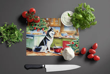 Load image into Gallery viewer, Siberian Husky Christmas Cookies Glass Cutting Boards – Durable, Decorative Kitchen Art