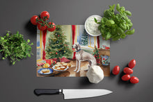 Load image into Gallery viewer, Weimaraner Christmas Cookies Glass Cutting Boards – Durable, Decorative Kitchen Art
