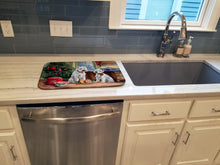 Load image into Gallery viewer, Westie Christmas Cookies Dish Drying Mat