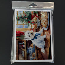 Load image into Gallery viewer, Westie Christmas Cookies Greeting Cards - Blank Note Cards – 8-Pack of Artist-Designed Cards with Envelopes