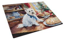 Load image into Gallery viewer, Westie Christmas Cookies Glass Cutting Boards – Durable, Decorative Kitchen Art
