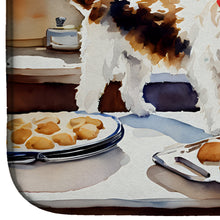 Load image into Gallery viewer, Wire Fox Terrier Christmas Cookies Dish Drying Mat
