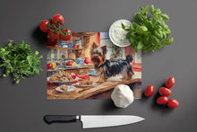 Load image into Gallery viewer, Yorkshire Terrier Yorkie Christmas Cookies Glass Cutting Boards – Durable, Decorative Kitchen Art