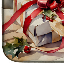 Load image into Gallery viewer, Christmas Bows &amp; Ribbons Dish Drying Mat