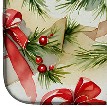 Load image into Gallery viewer, Christmas Bows &amp; Ribbons Dish Drying Mat