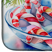 Load image into Gallery viewer, Christmas Candy Canes Dish Drying Mat