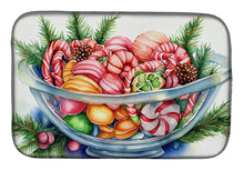 Load image into Gallery viewer, Christmas Candy Canes Dish Drying Mat