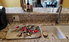 Load image into Gallery viewer, Christmas Bells Dish Drying Mat