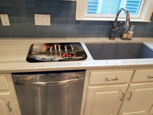 Load image into Gallery viewer, Christmas Candles Dish Drying Mat