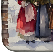 Load image into Gallery viewer, Christmas Carolers Dish Drying Mat