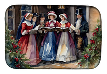 Load image into Gallery viewer, Christmas Carolers Dish Drying Mat