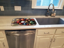 Load image into Gallery viewer, Christmas Ornaments Dish Drying Mat