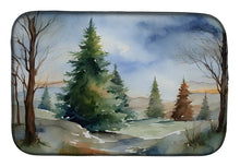 Load image into Gallery viewer, Christmas Trees Dish Drying Mat