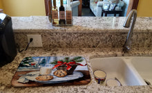 Load image into Gallery viewer, Christmas Cookies for Santa Dish Drying Mat