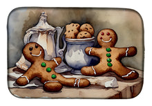 Load image into Gallery viewer, Christmas Gingerbread Men Dish Drying Mat