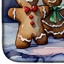 Load image into Gallery viewer, Christmas Gingerbread Dish Drying Mat