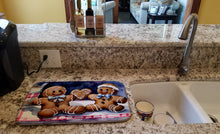 Load image into Gallery viewer, Christmas Gingerbread Dish Drying Mat