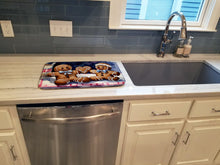 Load image into Gallery viewer, Christmas Gingerbread Dish Drying Mat