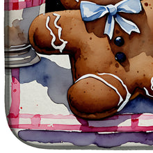 Load image into Gallery viewer, Christmas Gingerbread Dish Drying Mat