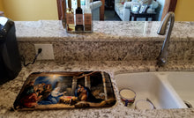 Load image into Gallery viewer, Christmas Nativity Scene Dish Drying Mat