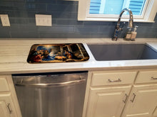 Load image into Gallery viewer, Christmas Nativity Scene Dish Drying Mat