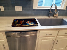 Load image into Gallery viewer, Christmas Nativity Scene Dish Drying Mat