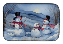 Load image into Gallery viewer, Christmas Snowmen Dish Drying Mat
