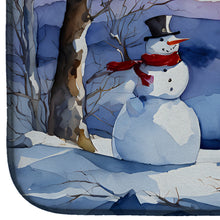 Load image into Gallery viewer, Christmas Snowmen Dish Drying Mat