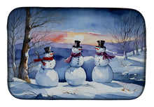 Load image into Gallery viewer, Christmas Snowmen Dish Drying Mat