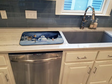 Load image into Gallery viewer, Christmas Snowmen Dish Drying Mat