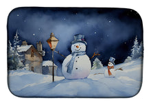 Load image into Gallery viewer, Christmas Snowmen Dish Drying Mat