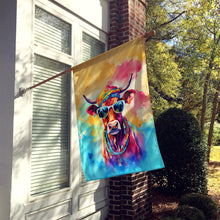 Load image into Gallery viewer, Hippie Animal Cow House Flag