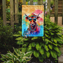 Load image into Gallery viewer, Cow Garden Flag - Hippie Aniimals - Animal-Themed Yard Decor