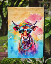 Load image into Gallery viewer, Cow Garden Flag - Hippie Aniimals - Animal-Themed Yard Decor