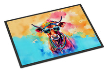 Load image into Gallery viewer, Hippie Animal Cow Doormat-24x36 Indoor / Outdoor Rug | Made in USA