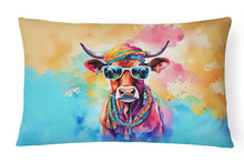 Load image into Gallery viewer, Hippie Animal Cow Throw Pillow