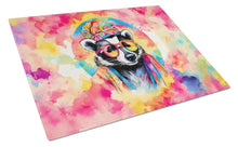Load image into Gallery viewer, Hippie Animal Badger Glass Cutting Boards – Durable, Decorative Kitchen Art