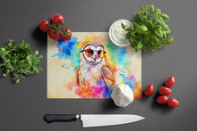 Load image into Gallery viewer, Hippie Animal Barn Owl Glass Cutting Boards – Durable, Decorative Kitchen Art