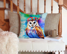 Load image into Gallery viewer, Hippie Animal Barn Owl Throw Pillow - 14x14 Decorative Pillow – Art for Your Home &amp; Patio