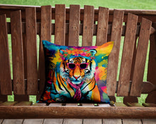 Load image into Gallery viewer, Hippie Animal Bengal Tiger Throw Pillow - 14x14 Decorative Pillow – Art for Your Home &amp; Patio