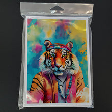 Load image into Gallery viewer, Hippie Animal Bengal Tiger Greeting Cards - Blank Note Cards – 8-Pack of Artist-Designed Cards with Envelopes