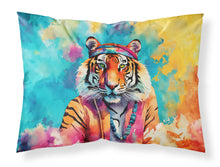 Load image into Gallery viewer, Hippie Animal Bengal Tiger Standard Pillowcase – Artistic Decorative Front, White Back
