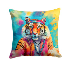 Load image into Gallery viewer, Hippie Animal Bengal Tiger Throw Pillow - 14x14 Decorative Pillow – Art for Your Home &amp; Patio