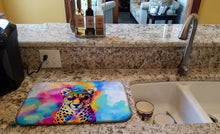 Load image into Gallery viewer, Hippie Animal Cheetah Dish Drying Mat